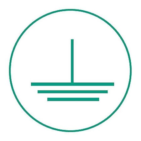 Panduit Warn Labels, Ground Symbol, Gr/wh PLD-57